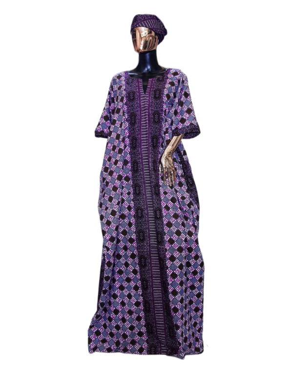 Purple and black maxi dress - Image 2